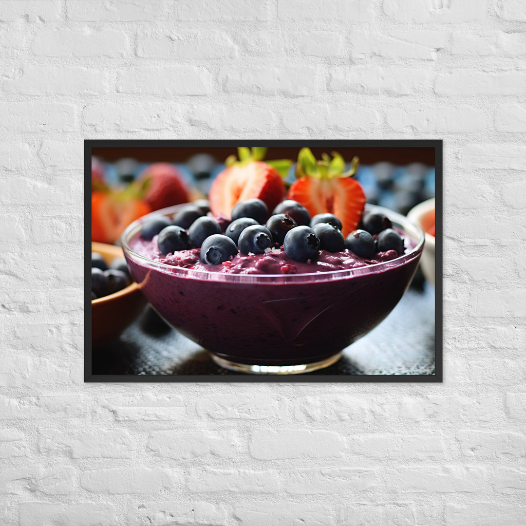 A fruit Bowl Framed poster 🤤 from Yumify.AI