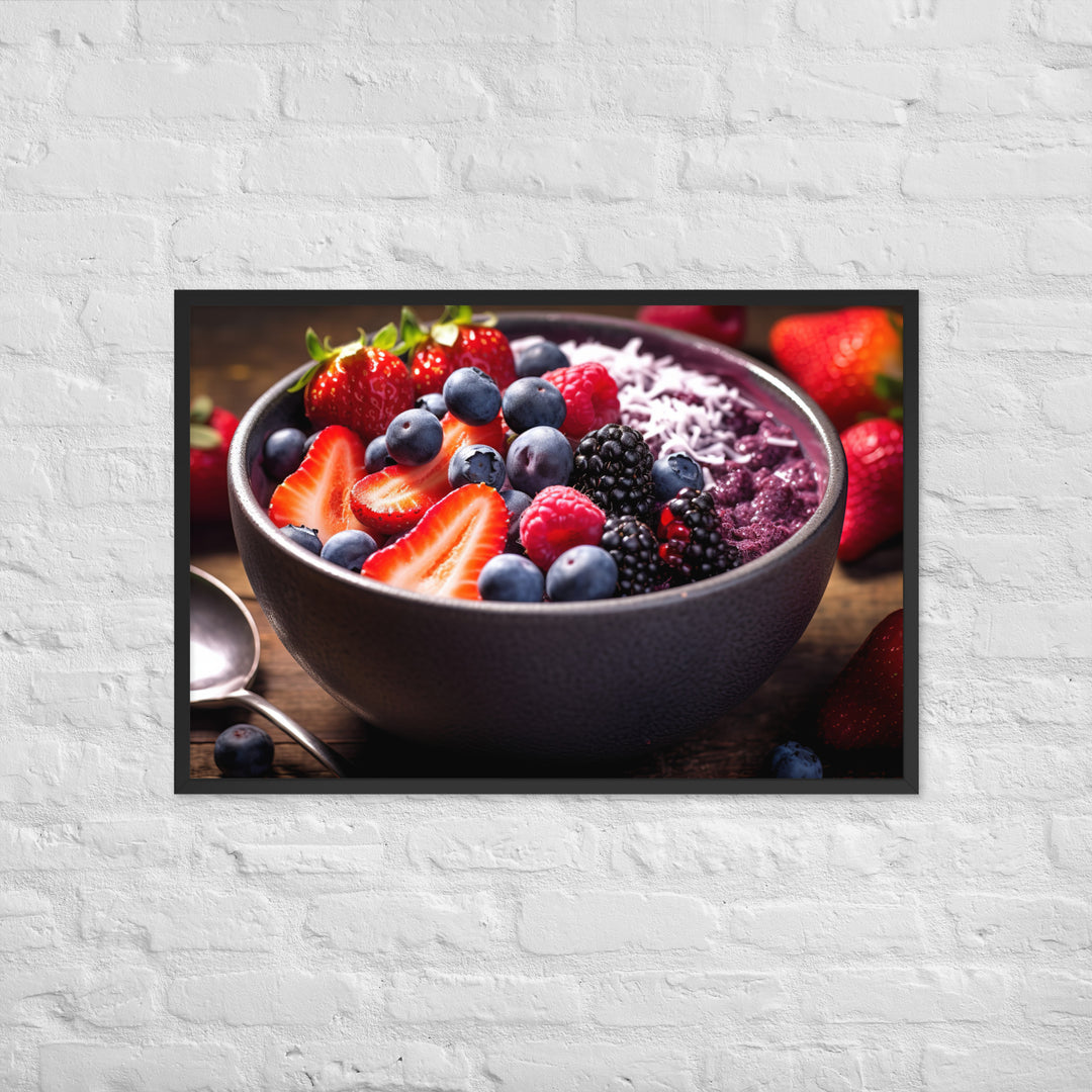 A fruit Bowl Framed poster 🤤 from Yumify.AI