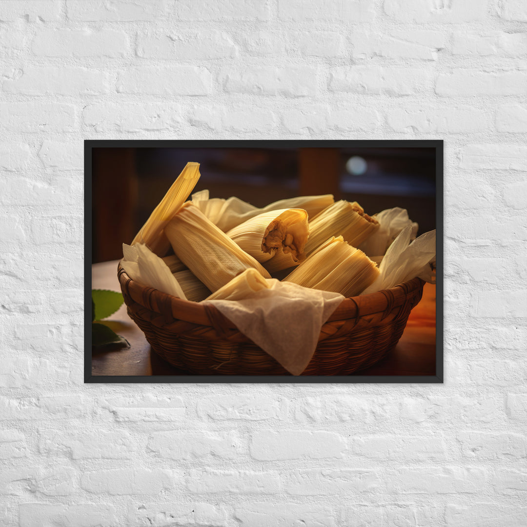 Tamales Framed poster 🤤 from Yumify.AI