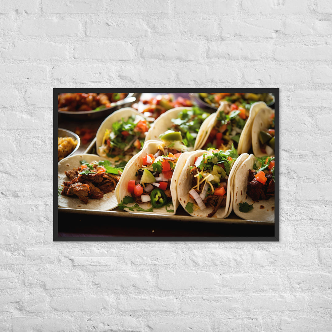 Tacos Framed poster 🤤 from Yumify.AI