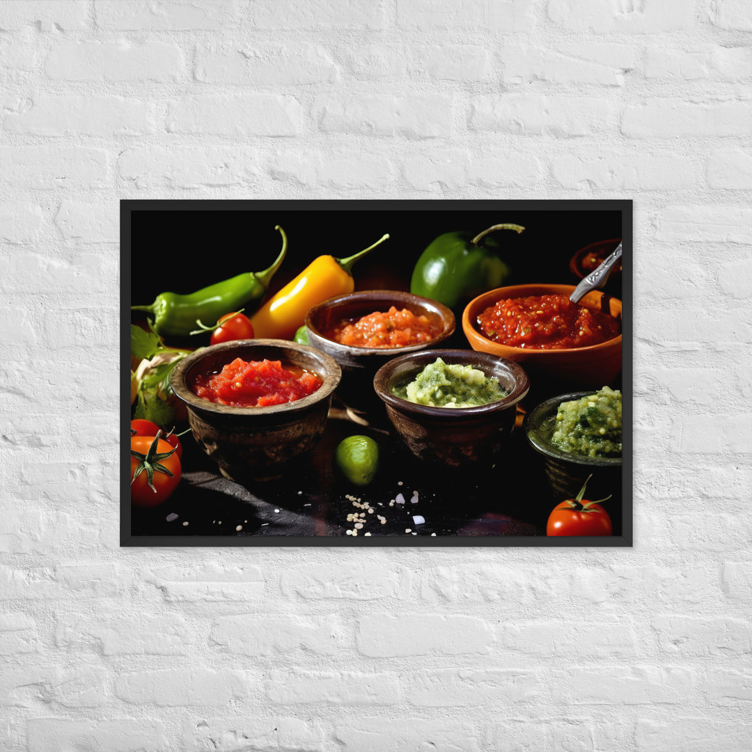 Salsa Framed poster 🤤 from Yumify.AI