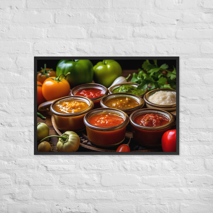 Salsa Framed poster 🤤 from Yumify.AI