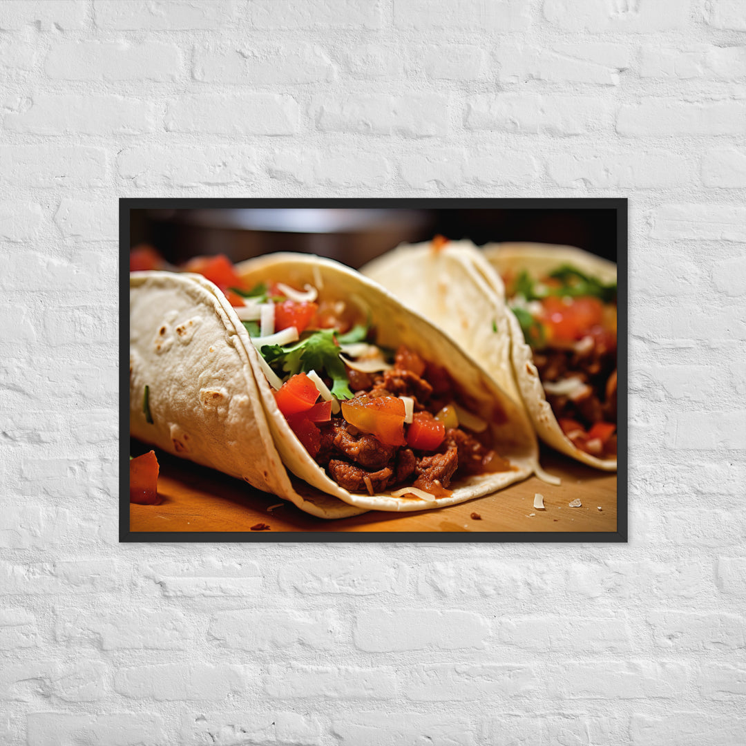 Tacos Framed poster 🤤 from Yumify.AI