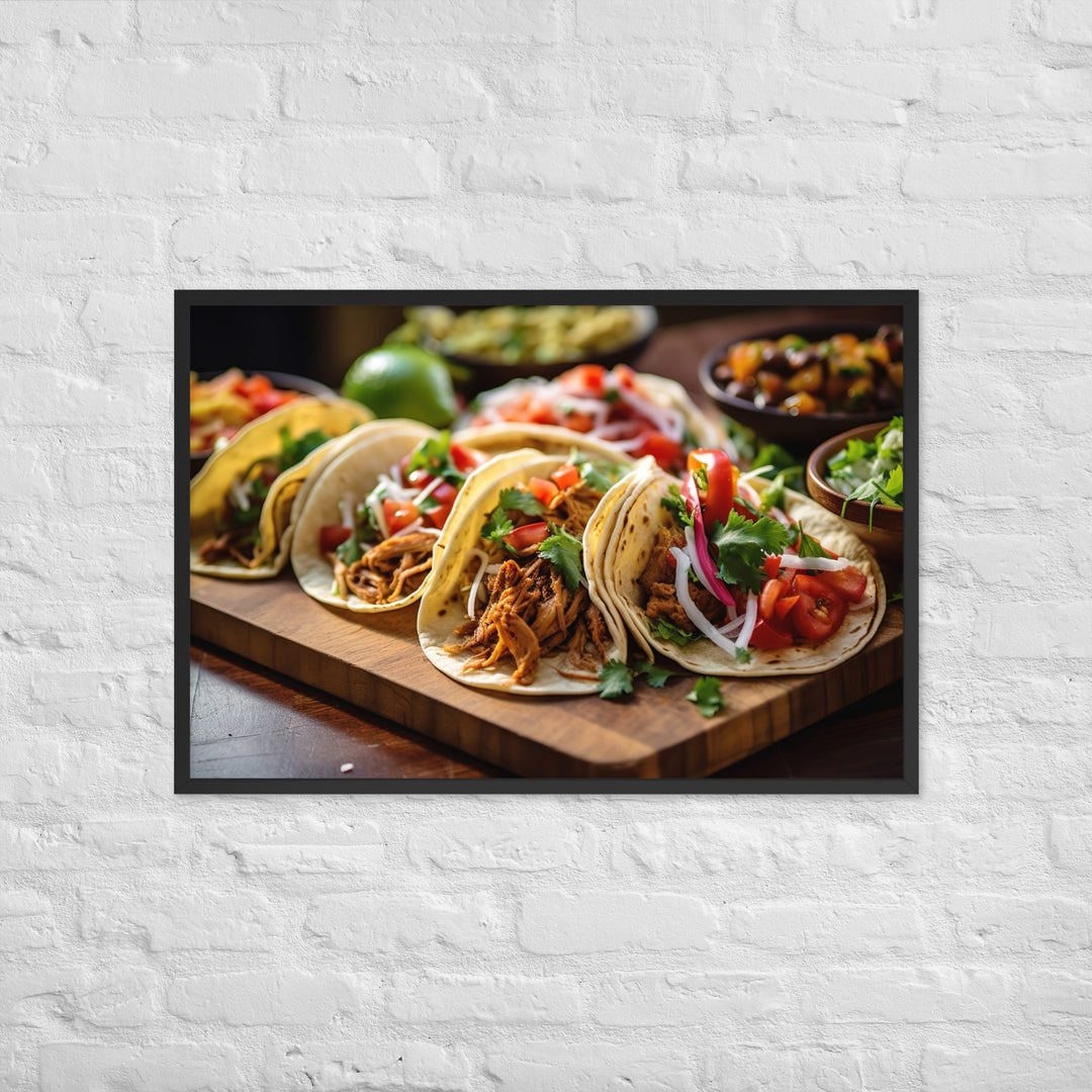 Tacos Framed poster 🤤 from Yumify.AI