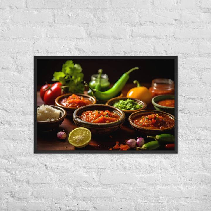 Salsa Framed poster 🤤 from Yumify.AI