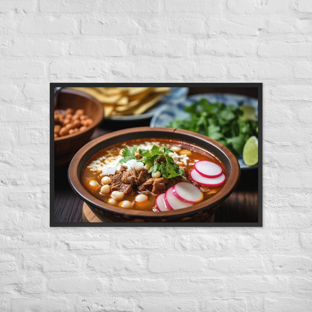 Pozole Framed poster 🤤 from Yumify.AI