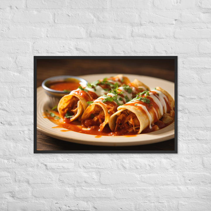 Enchiladas Framed poster 🤤 from Yumify.AI