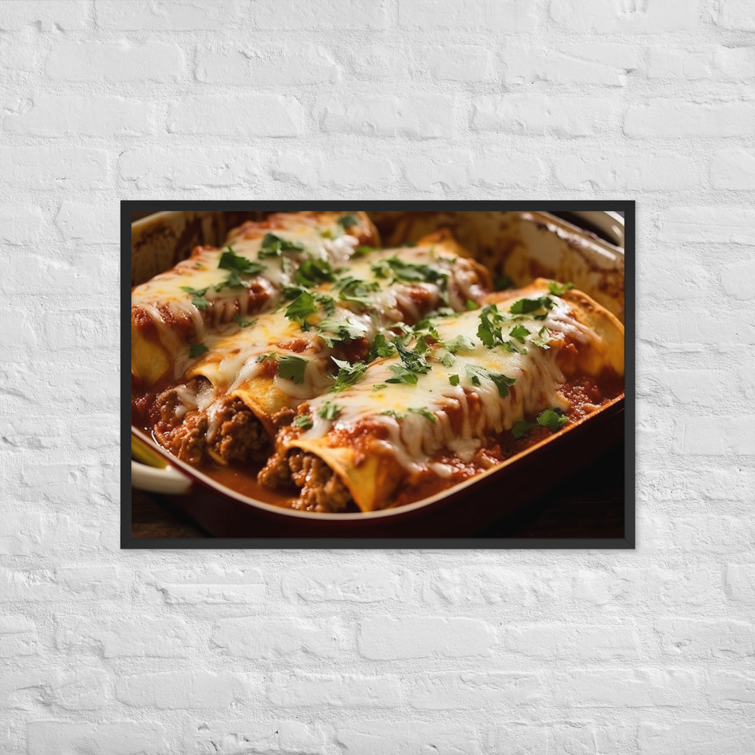 Enchiladas Framed poster 🤤 from Yumify.AI