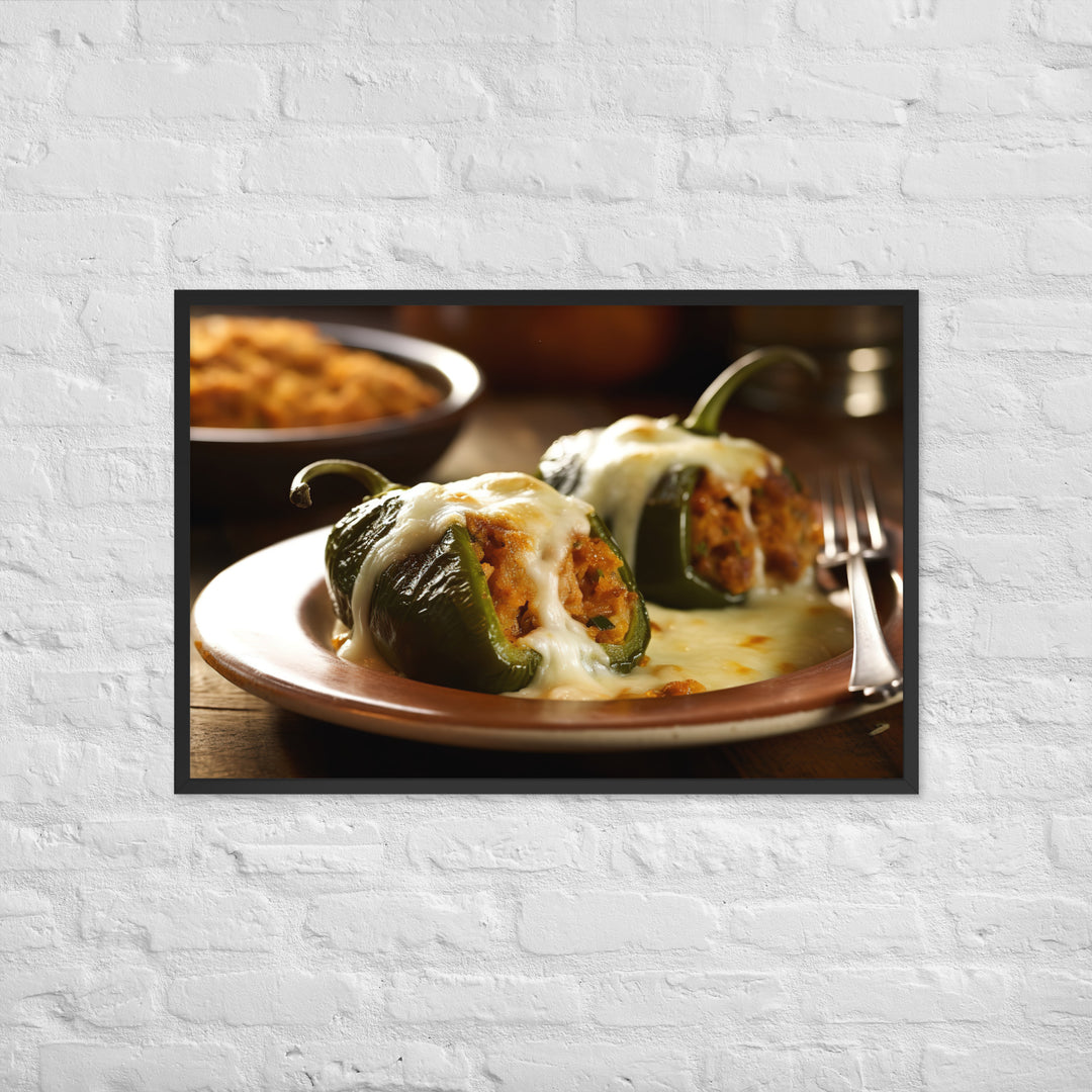 Chiles Rellenos Framed poster 🤤 from Yumify.AI