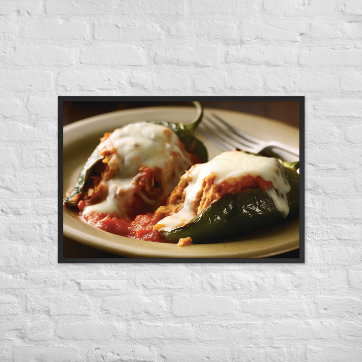 Chiles Rellenos Framed poster 🤤 from Yumify.AI