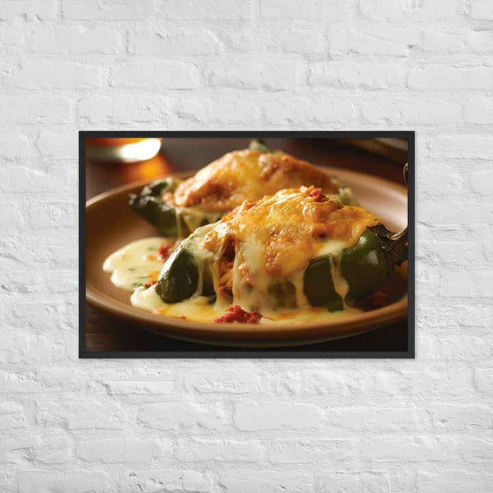 Chiles Rellenos Framed poster 🤤 from Yumify.AI