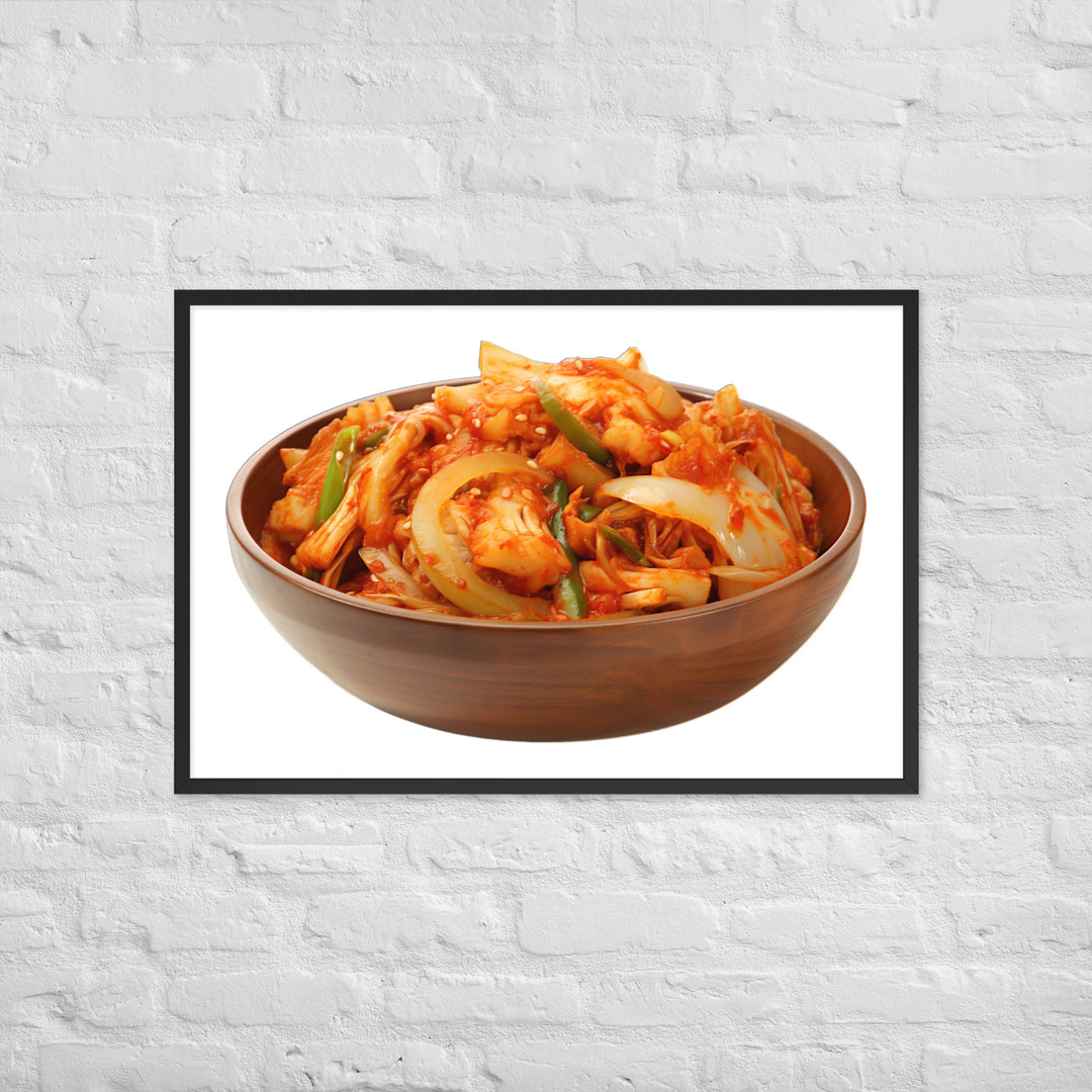 Spicy Traditional Kimchi Framed poster 🤤 from Yumify.AI