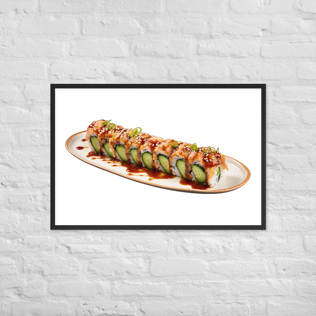 Creamy Eel Unagi Roll Framed poster 🤤 from Yumify.AI