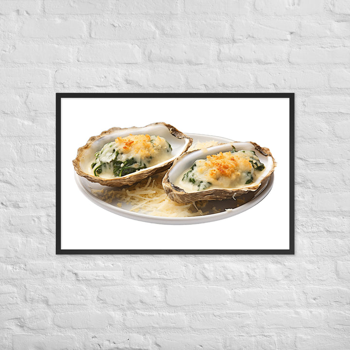 Oysters Rockefeller Framed poster 🤤 from Yumify.AI