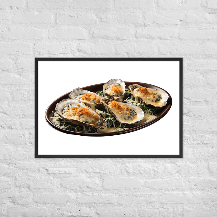 Oysters Rockefeller Framed poster 🤤 from Yumify.AI