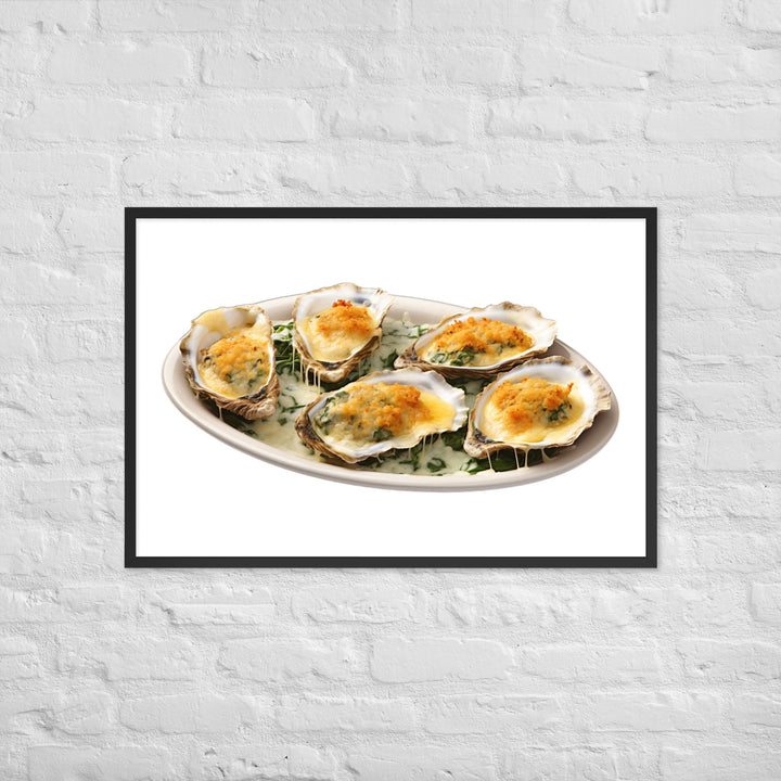 Oysters Rockefeller Framed poster 🤤 from Yumify.AI