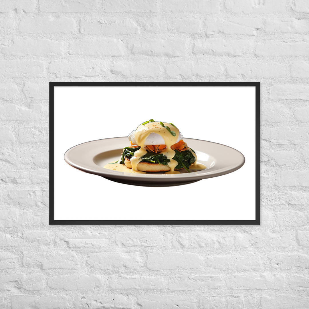Florentine Eggs Benedict Framed poster 🤤 from Yumify.AI