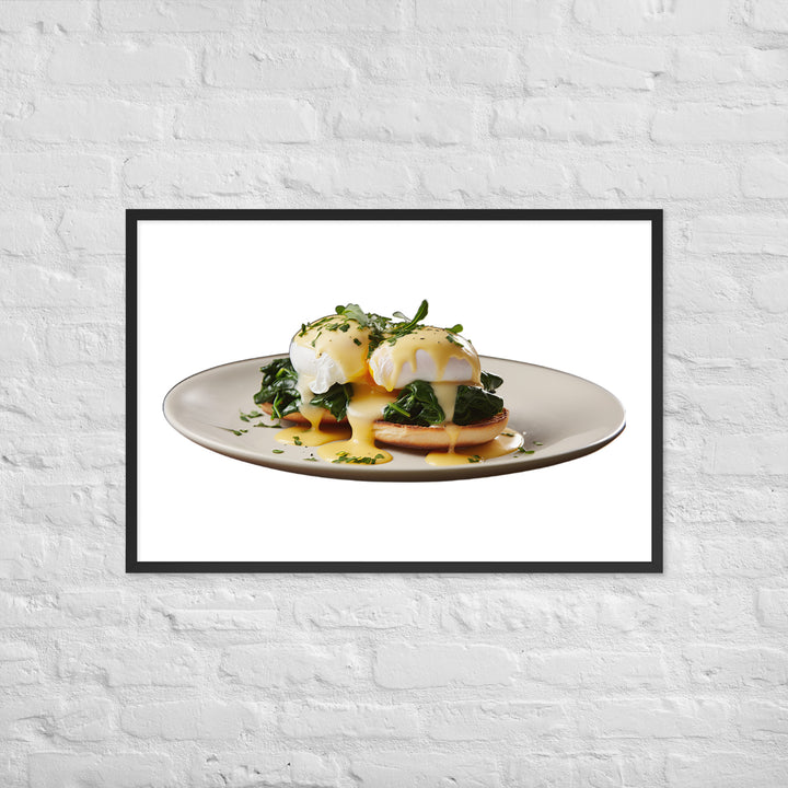 Florentine Eggs Benedict Framed poster 🤤 from Yumify.AI