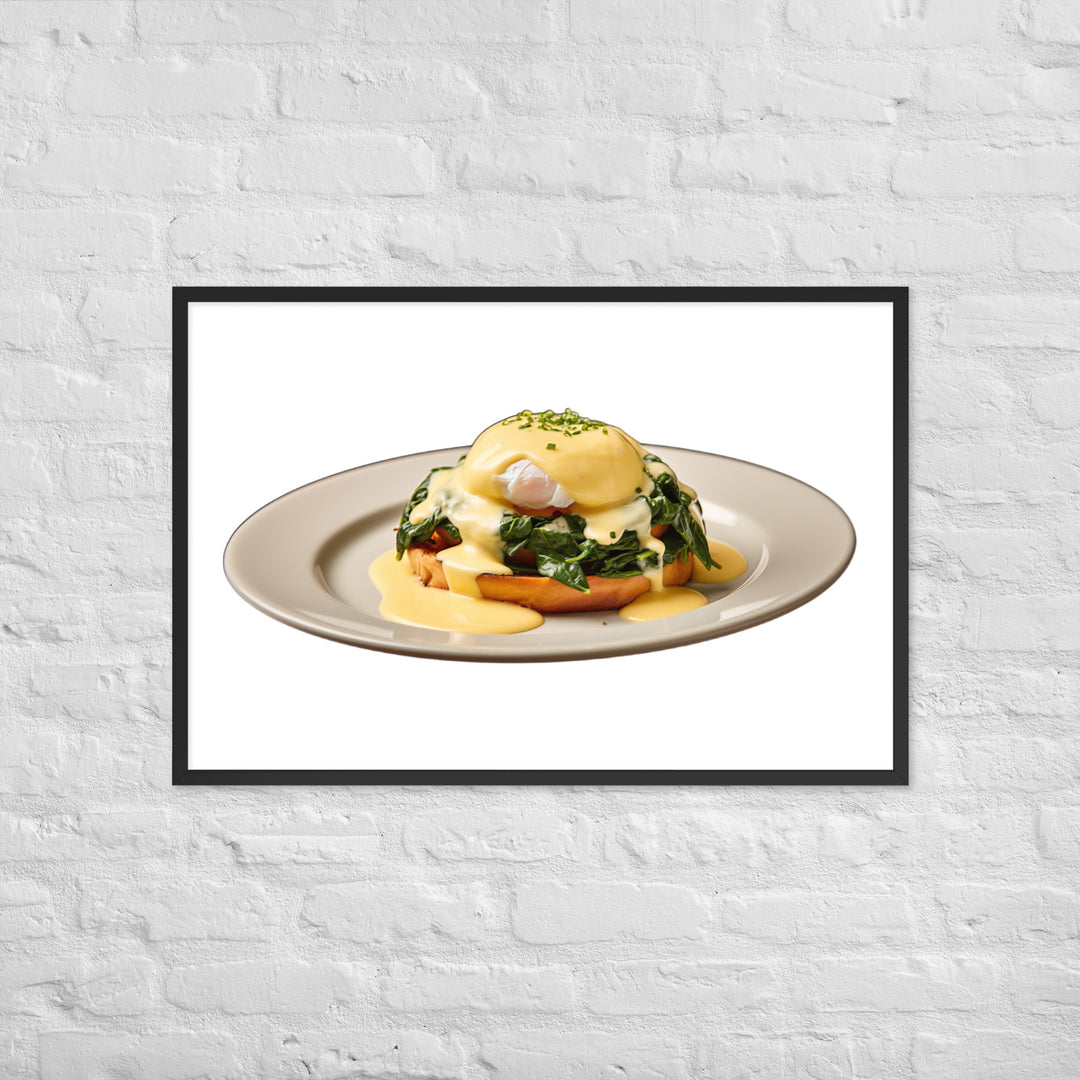 Florentine Eggs Benedict Framed poster 🤤 from Yumify.AI