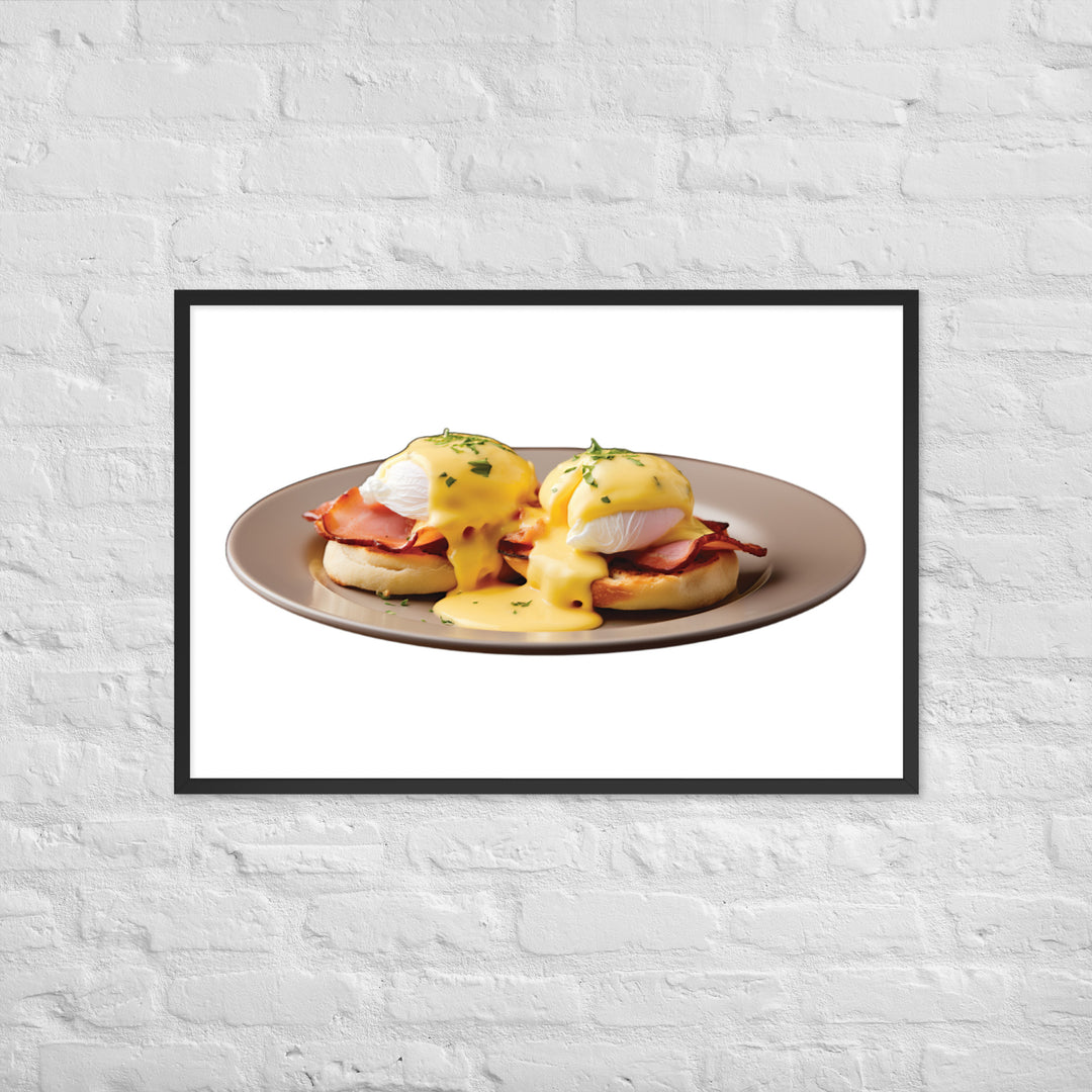 Classic Eggs Benedict Framed poster 🤤 from Yumify.AI