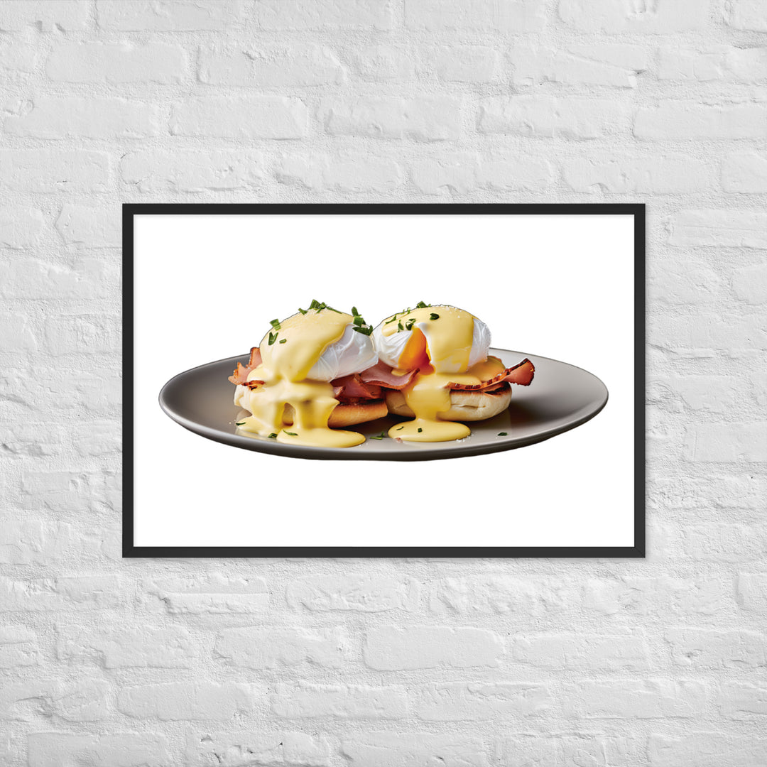 Classic Eggs Benedict Framed poster 🤤 from Yumify.AI