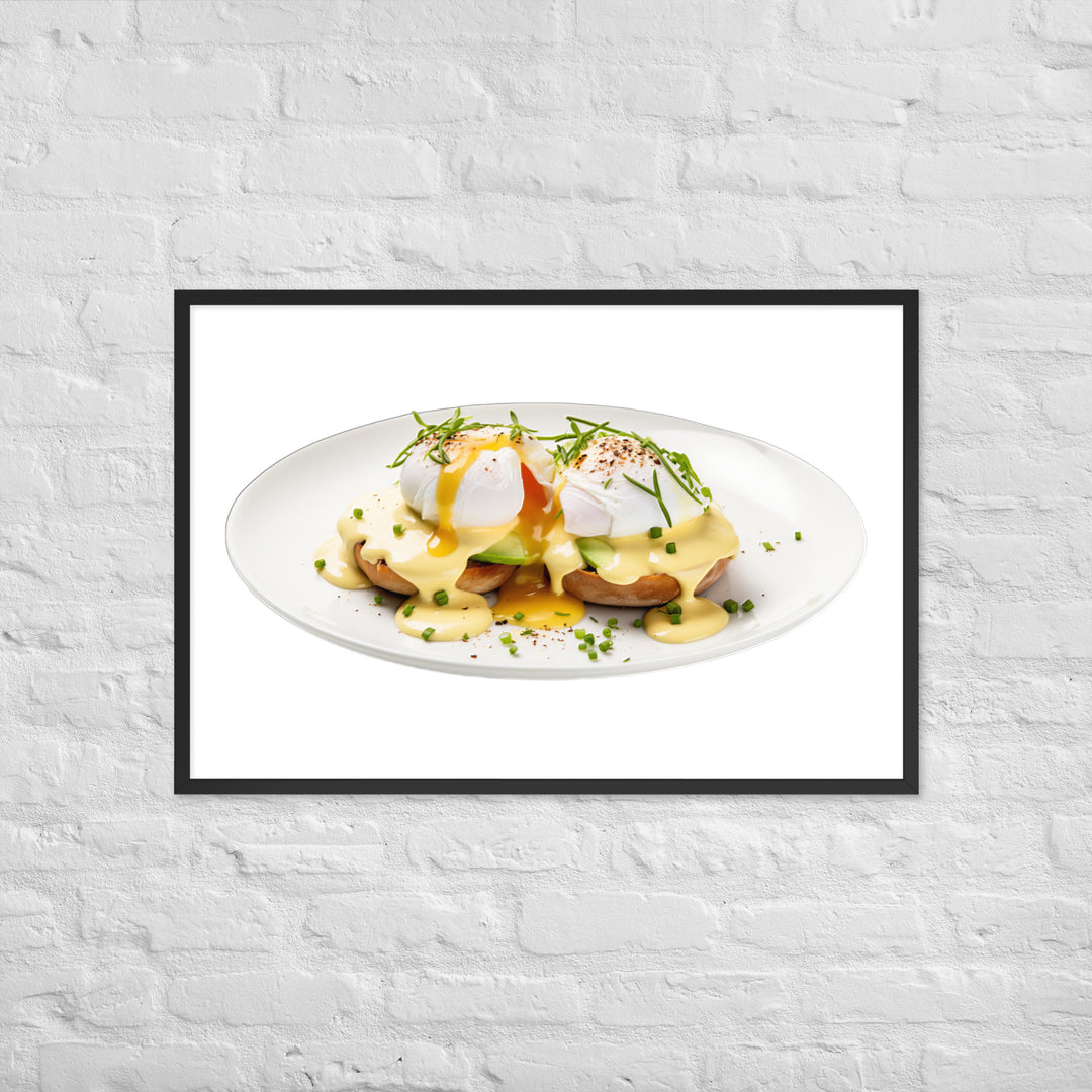 Avocado Eggs Benedict Framed poster 🤤 from Yumify.AI