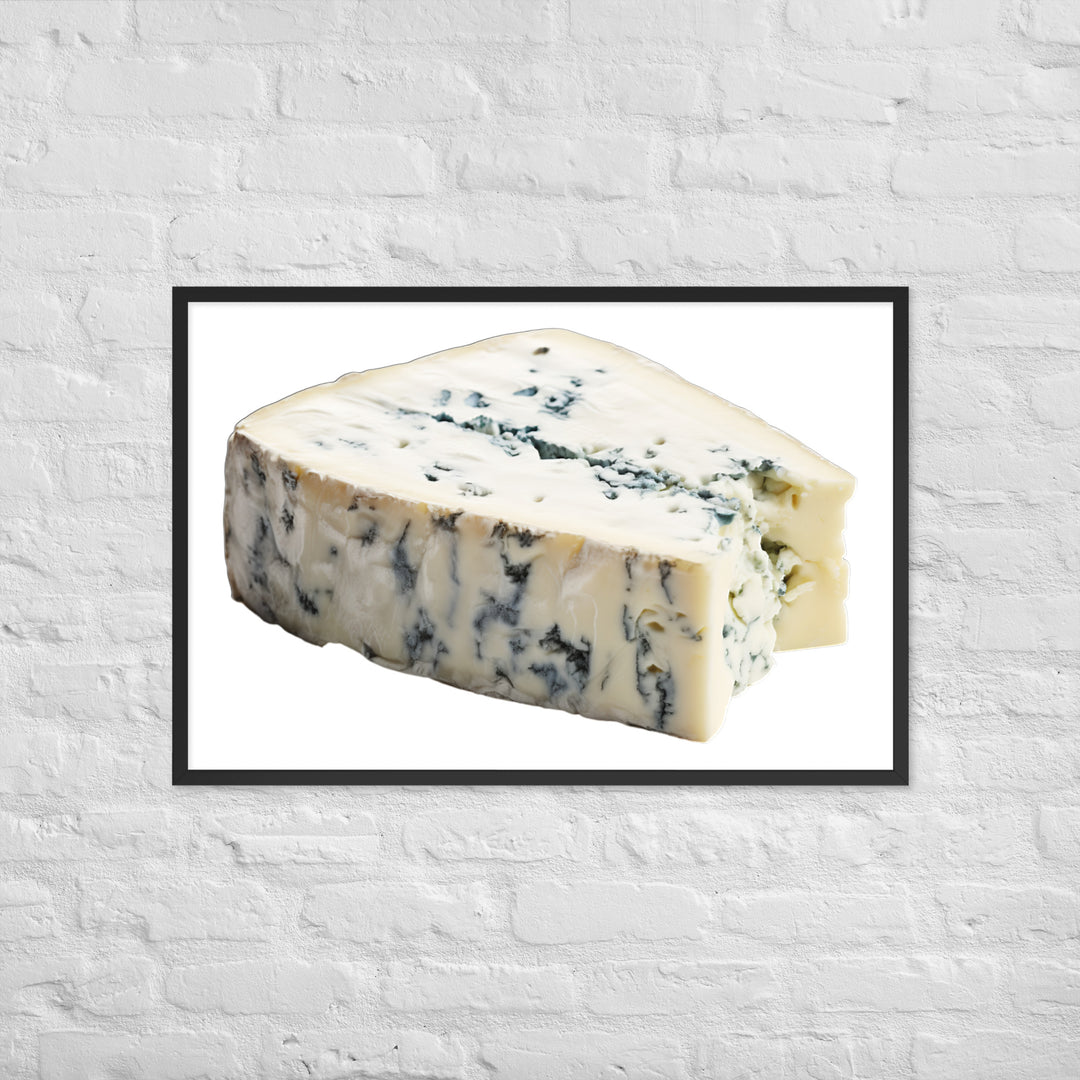 Blue Veins in Gorgonzola Framed poster 🤤 from Yumify.AI