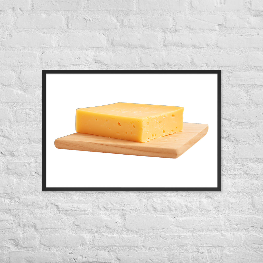 Aged Cheddar Slab Framed poster 🤤 from Yumify.AI