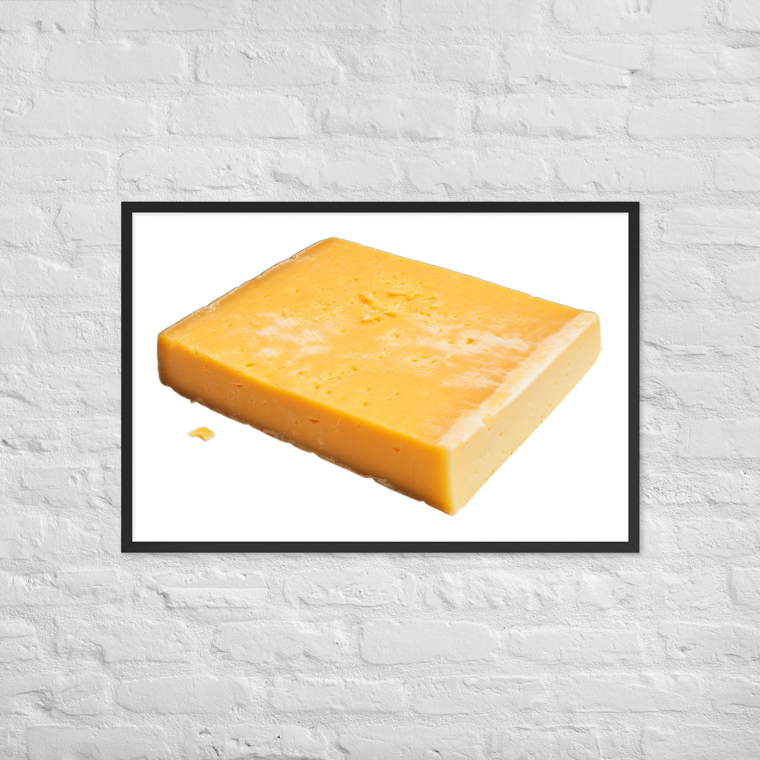 Aged Cheddar Slab Framed poster 🤤 from Yumify.AI