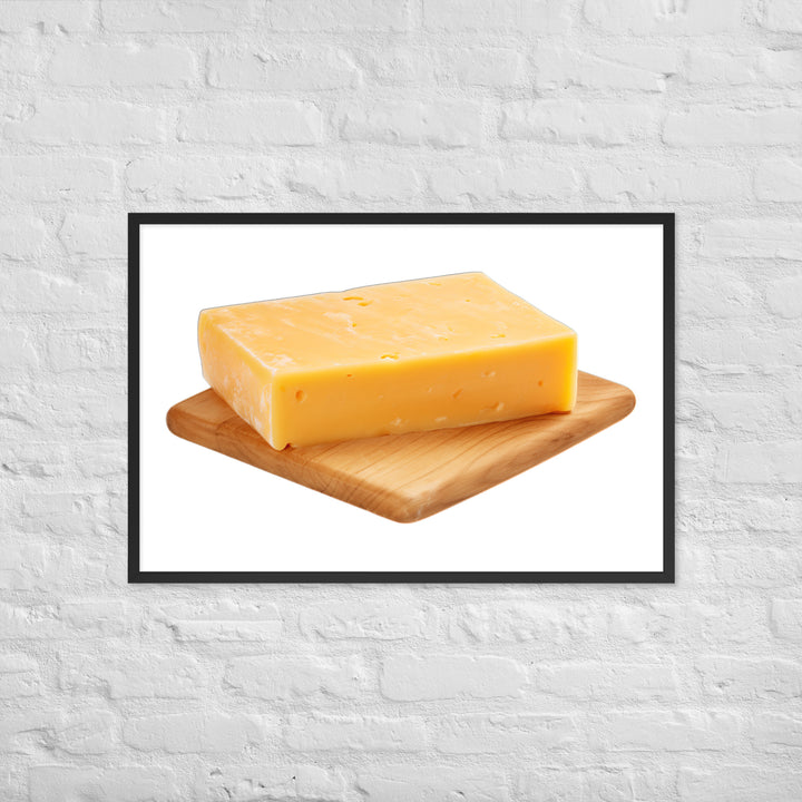 Aged Cheddar Slab Framed poster 🤤 from Yumify.AI