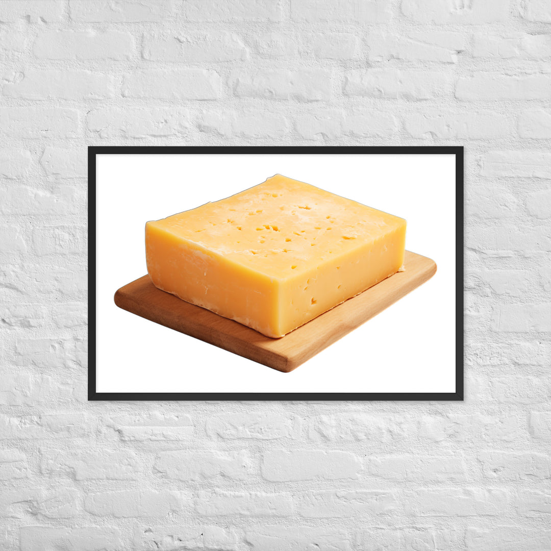 Aged Cheddar Slab Framed poster 🤤 from Yumify.AI