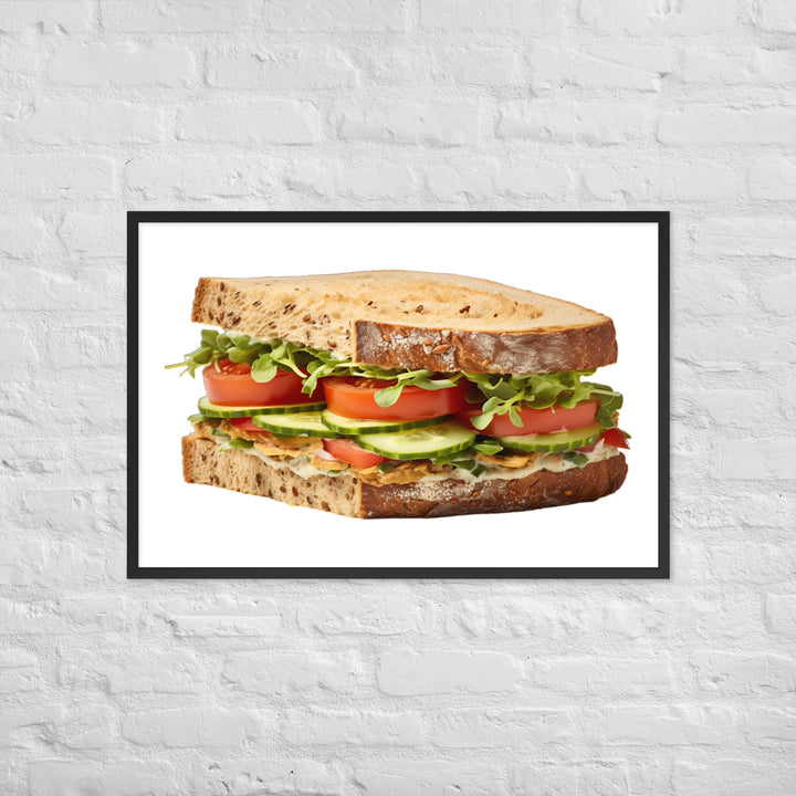 Veggie Delight Sandwich Framed poster 🤤 from Yumify.AI