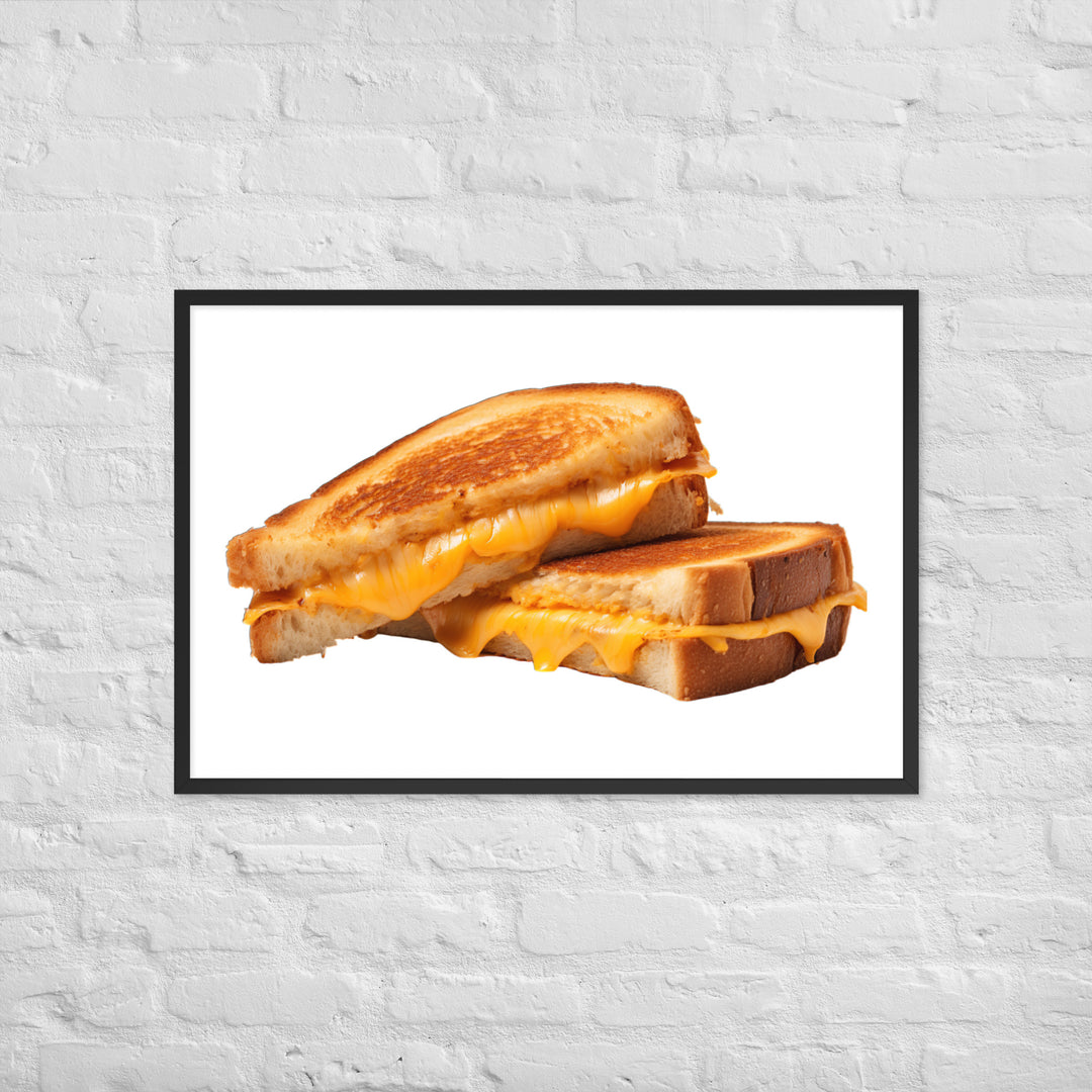 Grilled Cheese Sandwich Framed poster 🤤 from Yumify.AI