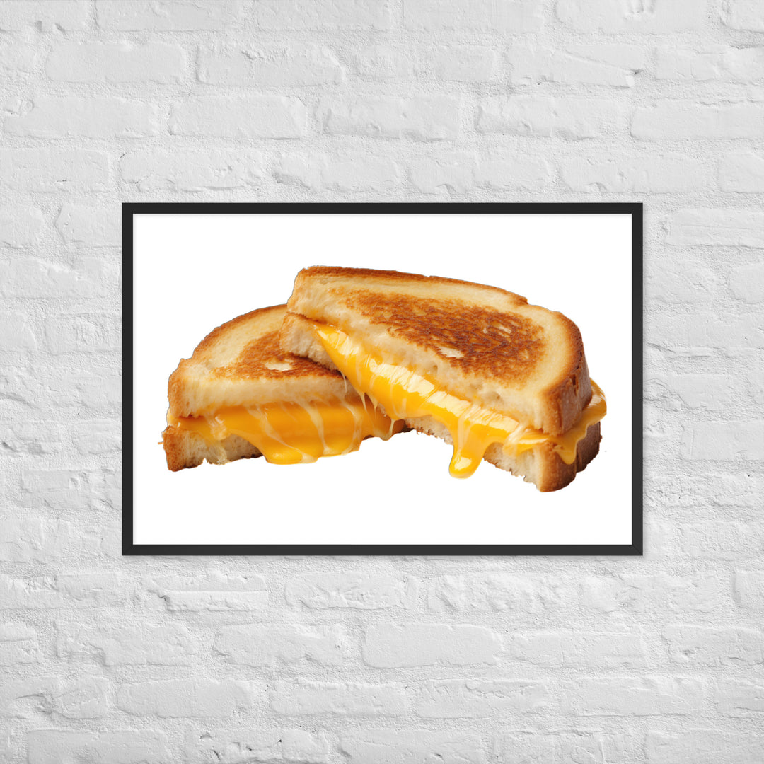 Grilled Cheese Sandwich Framed poster 🤤 from Yumify.AI