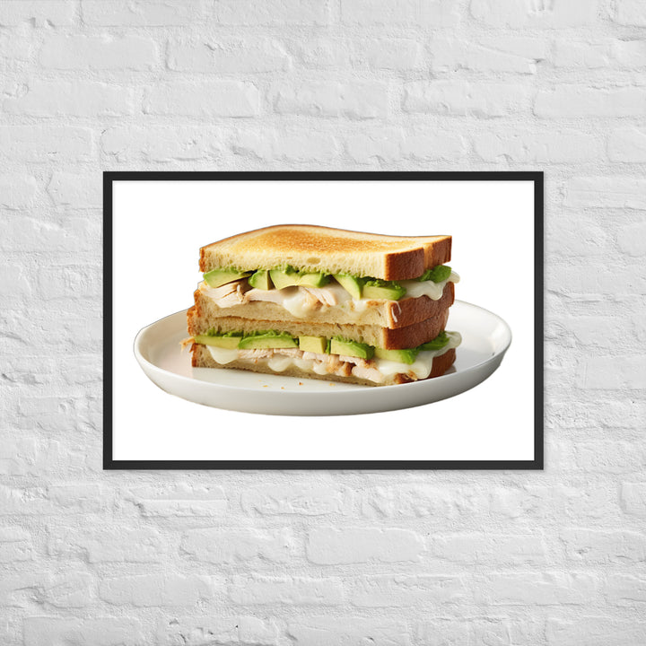 Chicken Avocado Sandwich Framed poster 🤤 from Yumify.AI