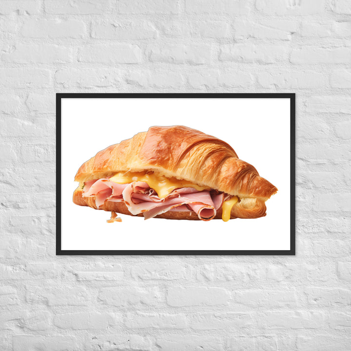 Ham and Cheese Croissant Framed poster 🤤 from Yumify.AI
