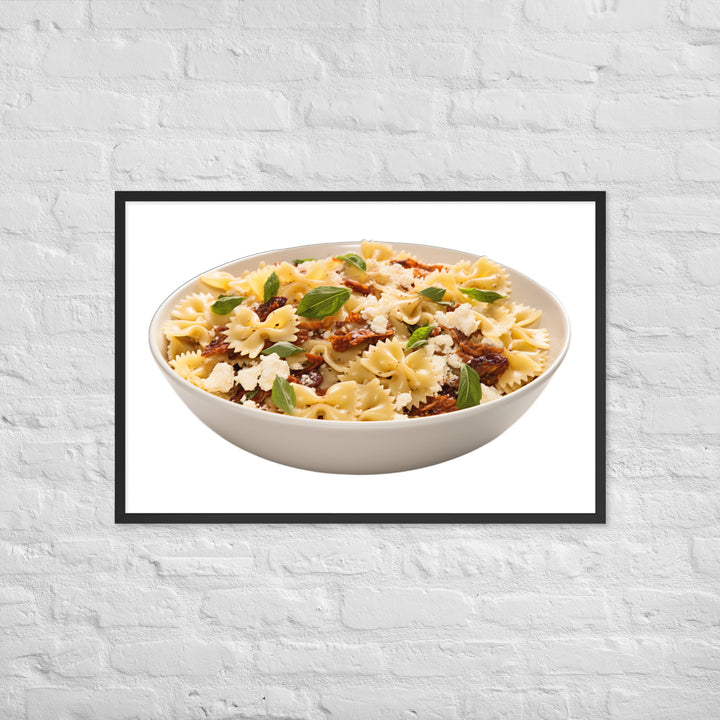 Sun dried Tomato Farfalle Framed poster 🤤 from Yumify.AI