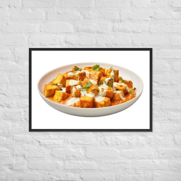 Paneer Tikka Masala Glow Framed poster 🤤 from Yumify.AI