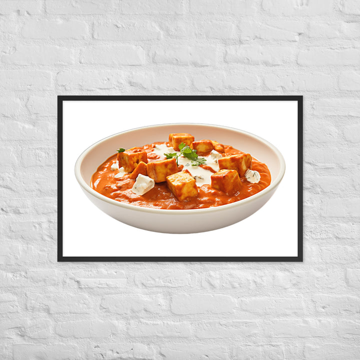 Paneer Tikka Masala Glow Framed poster 🤤 from Yumify.AI