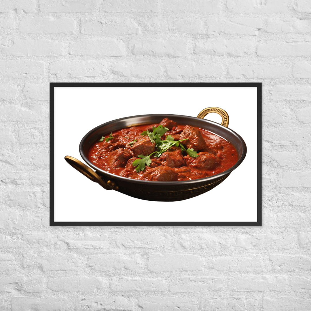 Mutton Rogan Josh Framed poster 🤤 from Yumify.AI