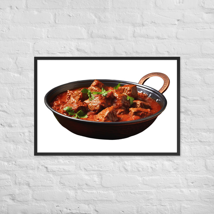 Mutton Rogan Josh Framed poster 🤤 from Yumify.AI