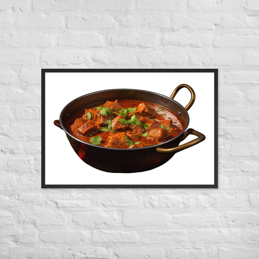 Mutton Rogan Josh Framed poster 🤤 from Yumify.AI