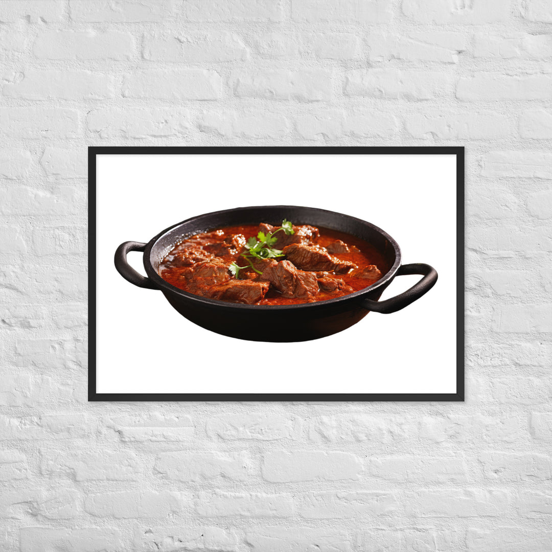 Mutton Rogan Josh Framed poster 🤤 from Yumify.AI