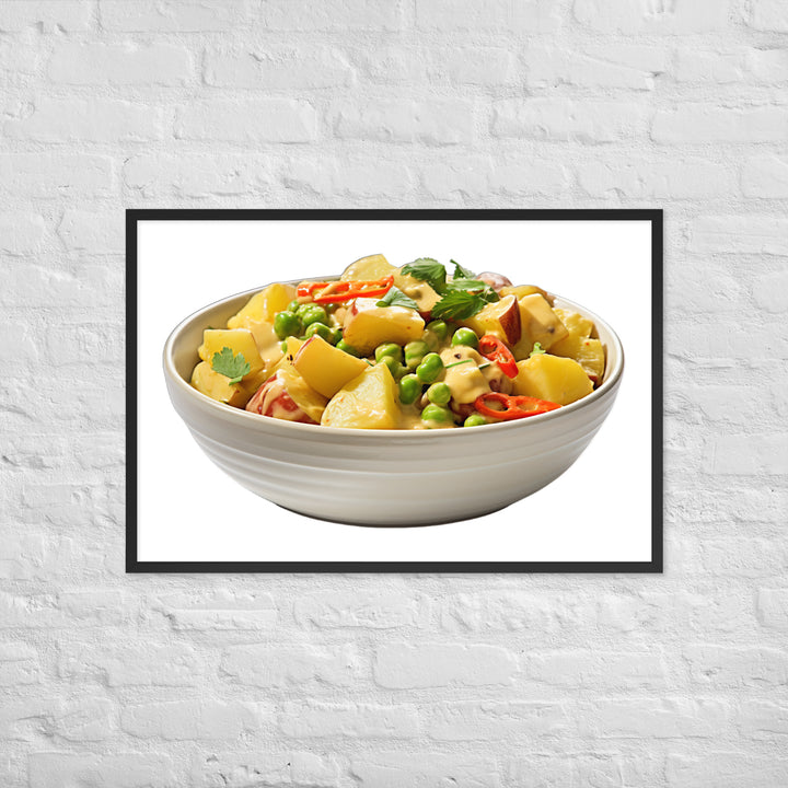 Creamy Vegan Vegetable Curry Framed poster 🤤 from Yumify.AI