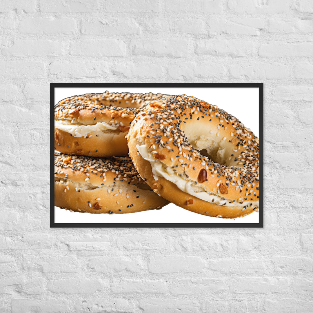 Everything Bagel Framed poster 🤤 from Yumify.AI