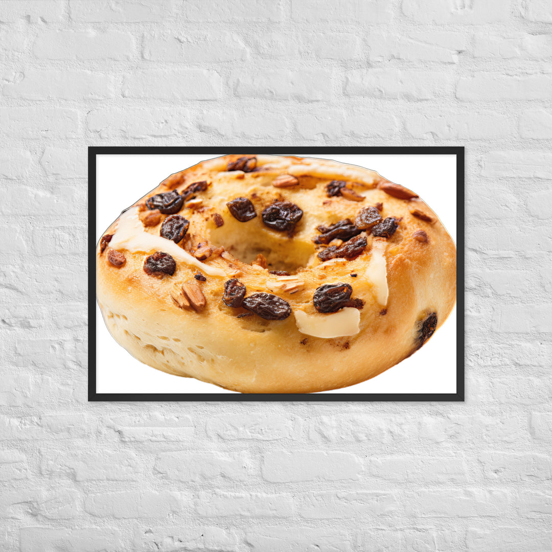 Cinnamon Raisin Bagel Framed poster 🤤 from Yumify.AI