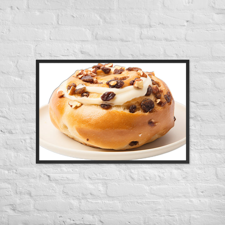 Cinnamon Raisin Bagel Framed poster 🤤 from Yumify.AI