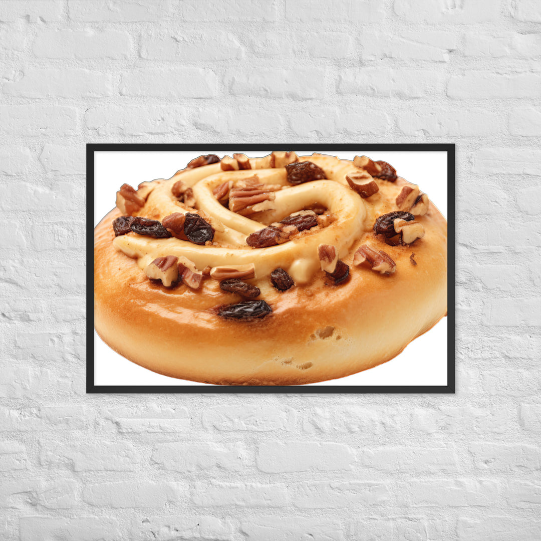 Cinnamon Raisin Bagel Framed poster 🤤 from Yumify.AI