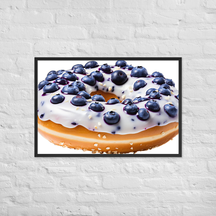 Blueberry Bagel Framed poster 🤤 from Yumify.AI