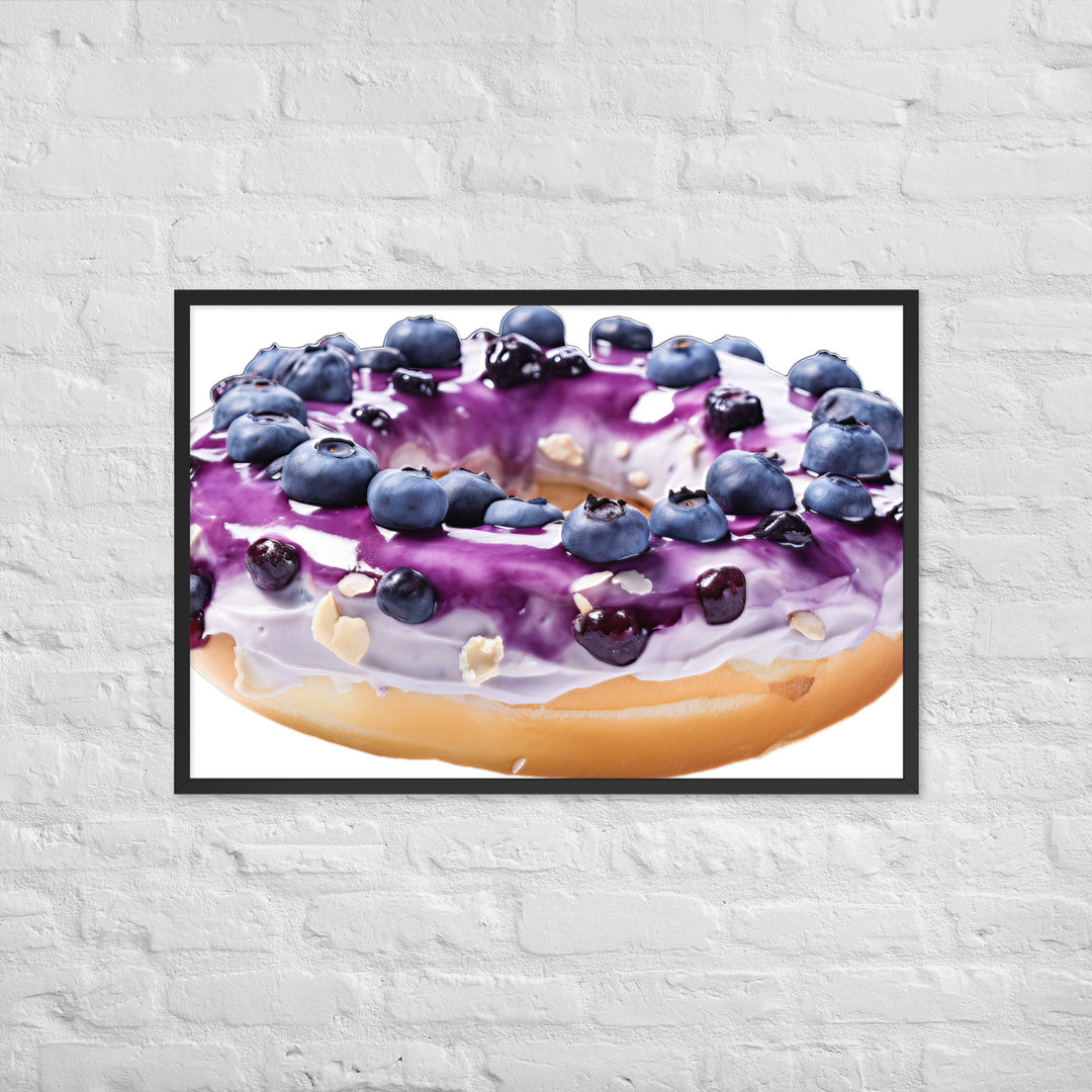 Blueberry Bagel Framed poster 🤤 from Yumify.AI